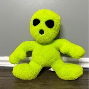 Nanco Neon Green Alien Plush Stuffed Animal Toy ET Extra‎ Terrestrial